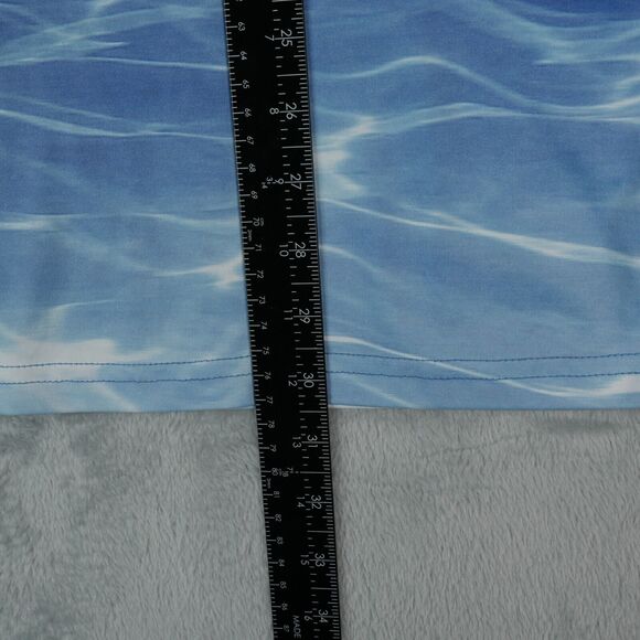 Reel Life Sun Ray Defender UPF 50+ Lightweight Fishing Shirt Blue Waves Mens XXL - Picture 6 of 8